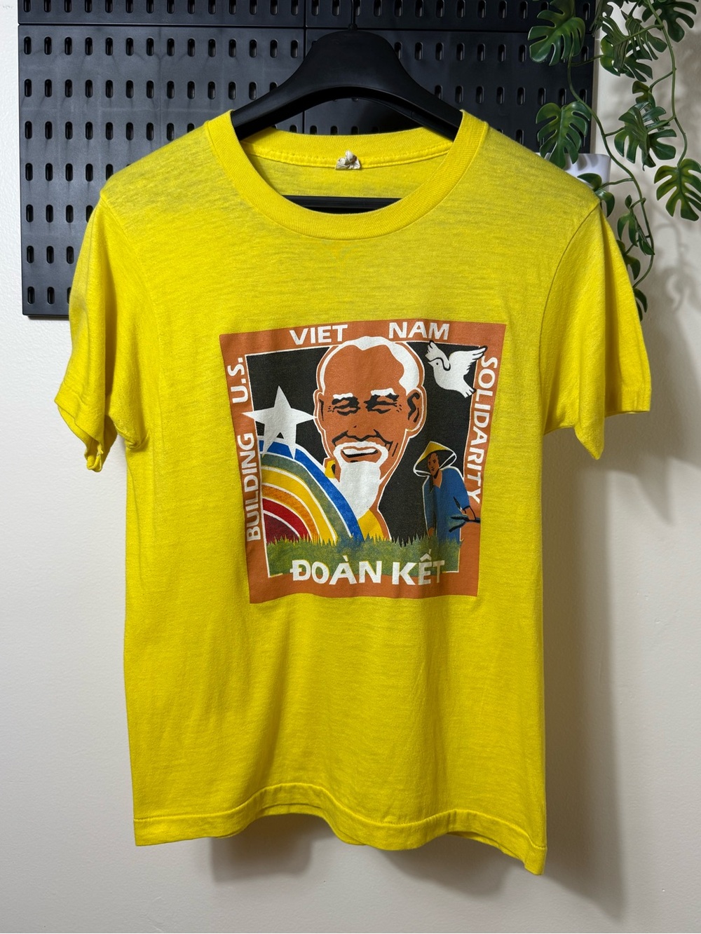Vintage 80s Vietnam Solidarity Ho Chi Minh T-Shirt Screen Stars Single Stitch M